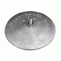 Disc anode usa type Ø 127 - ALUMINIUM - Sold in pair with bolt and nuts - TEC-R5AL - Tecnoseal
